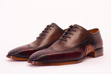Load image into Gallery viewer, The Royal Hand Craft Burgundy Wingtip Oxford Men Shoe