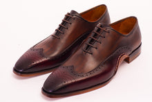 Load image into Gallery viewer, The Royal Hand Craft Burgundy Wingtip Oxford Men Shoe