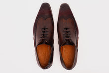 Load image into Gallery viewer, The Royal Hand Craft Burgundy Wingtip Oxford Men Shoe
