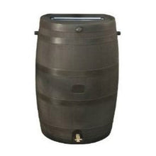 Load image into Gallery viewer, 50-Gallon Brown Rain Water Collection Barrel with Brass Spigot
