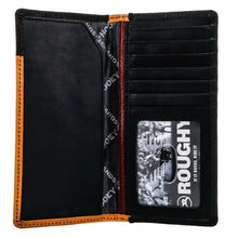 Load image into Gallery viewer, HOOey "Ryder" Hand Tooled Rodeo Rough  (Tan/Red) - Men's Rodeo Wallet