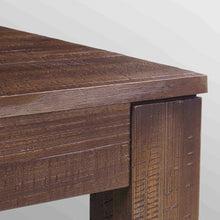 Load image into Gallery viewer, Modern Farmhouse 63-inch Solid Wood Dining Table in Rustic Brown Finish