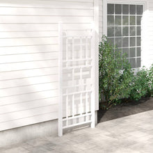 Load image into Gallery viewer, 75-inch White Vinyl Outdoor Garden Trellis - Made in USA