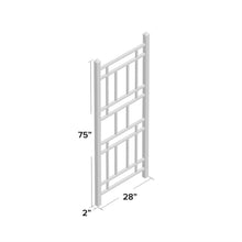 Load image into Gallery viewer, 75-inch White Vinyl Outdoor Garden Trellis - Made in USA