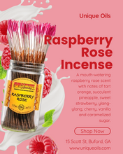 Load image into Gallery viewer, Raspberry Rose Incense Sticks (pack of 10)