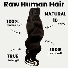 Load image into Gallery viewer, Raw Indian Wavy 100% Human Hair Bundles