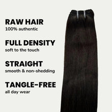 Load image into Gallery viewer, Raw Natural Black Straight 100% Human Hair Bundles