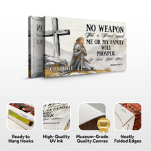 Load image into Gallery viewer, No Weapon That Is Formed Against You Will Prosper Isaiah 54:17 Faith Sign IV