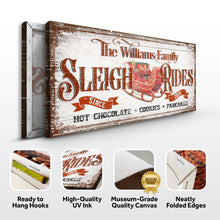 Load image into Gallery viewer, Sleigh Rides Christmas Sign V