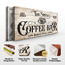 Load image into Gallery viewer, Personalized Coffee Bar Sign IV