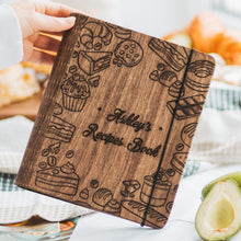 Load image into Gallery viewer, Wooden Recipe Book – Pastries Edition