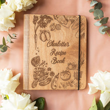 Load image into Gallery viewer, Wooden Recipe Book – Peppers Theme