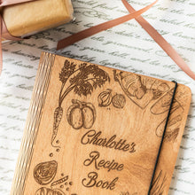 Load image into Gallery viewer, Wooden Recipe Book – Peppers Theme