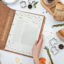Load image into Gallery viewer, Wooden Recipe Book – Pastries Edition
