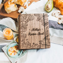 Load image into Gallery viewer, Wooden Recipe Book – Pastries Edition