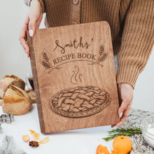 Load image into Gallery viewer, Wooden Recipe Book – Pies &amp; Tarts