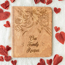 Load image into Gallery viewer, Wooden Recipe Book – Tomatoes Theme