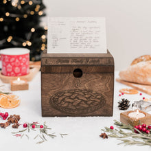 Load image into Gallery viewer, Wooden Recipe Box – Pies &amp; Desserts