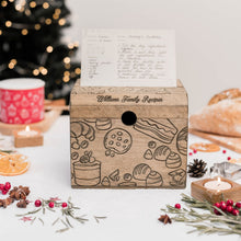 Load image into Gallery viewer, Wooden Recipe Box – Pastries Collection