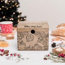 Load image into Gallery viewer, Wooden Recipe Box – Pastries Collection