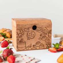 Load image into Gallery viewer, Wooden Recipe Box – Pastries Collection