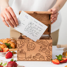 Load image into Gallery viewer, Wooden Recipe Box – Pastries Collection