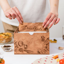 Load image into Gallery viewer, Wooden Recipe Box – Peppers Theme