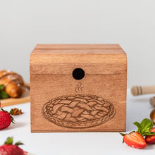 Load image into Gallery viewer, Wooden Recipe Box – Pies &amp; Desserts