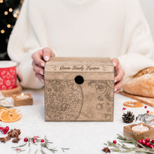 Load image into Gallery viewer, Wooden Recipe Box – Pizza Lovers Edition