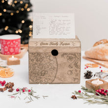 Load image into Gallery viewer, Wooden Recipe Box – Pizza Lovers Edition