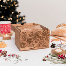 Load image into Gallery viewer, Wooden Recipe Box – Tomatoes Design