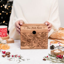 Load image into Gallery viewer, Wooden Recipe Box – Tomatoes Design