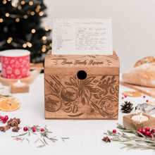 Load image into Gallery viewer, Wooden Recipe Box – Tomatoes Design