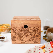 Load image into Gallery viewer, Wooden Recipe Box – Tomatoes Design
