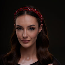Load image into Gallery viewer, Red Crystal Beaded Hairband