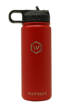 Load image into Gallery viewer, Rockwell Warrior Flask - Double Walled - Stainless Steel Flask - (Valor Red)