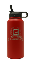 Load image into Gallery viewer, Rockwell Warrior Flask - Double Walled - Stainless Steel Flask - (Valor Red)