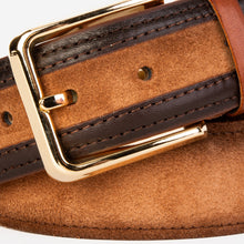 Load image into Gallery viewer, The Regent Brown Leather Belt