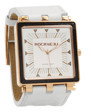 Load image into Gallery viewer, CF Leather (Rose Gold/White) Watch