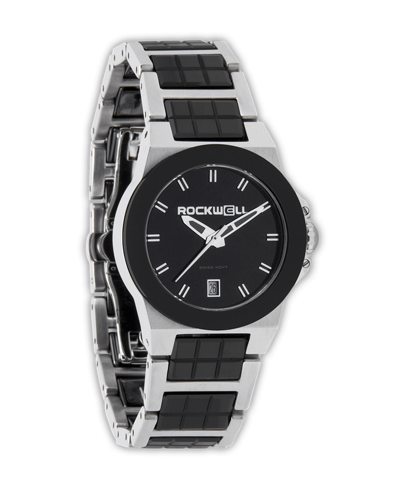Katelynn (Silver/Black Ceramic) Watch