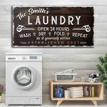 Load image into Gallery viewer, Personalized Laundry Room Sign