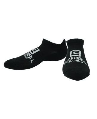 Rockwell Training Black Ankle Socks