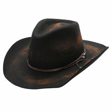 Load image into Gallery viewer, Peter Grimm Roll - Distressed Wool Felt Outback Cowboy Hat
