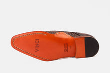 Load image into Gallery viewer, The Rolls  Woven Tan Leather Single Monk Strap  Handmade Men Shoe