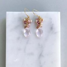 Load image into Gallery viewer, Rose Pink Bala Earrings