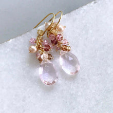 Load image into Gallery viewer, Rose Pink Bala Earrings