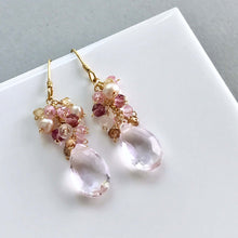 Load image into Gallery viewer, Rose Pink Bala Earrings