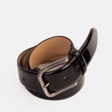 Load image into Gallery viewer, The Dodoma Black Patent Leather Belt