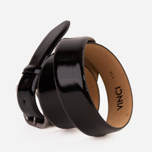 Load image into Gallery viewer, The Royal Hand Craft Black Patent Leather Belt