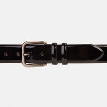 Load image into Gallery viewer, The Royal Hand Craft Black Patent Leather Belt